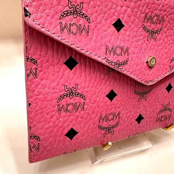 MCM Pink Leather Clutch - Picture 3 of 9